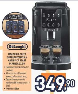 DeLonghi Macchina Caffè Superautomatica Magnifica Start ECAM220.22.GB