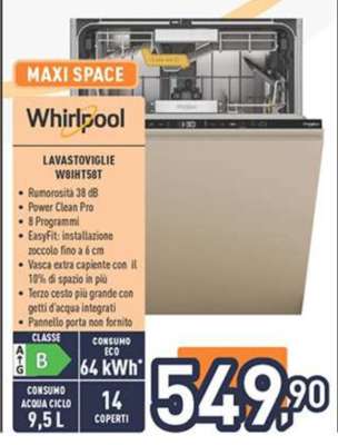 Whirlpool Lavastoviglie W8HT58T