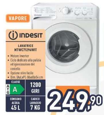 Indesit LAVATRICE MTWC71296WIT