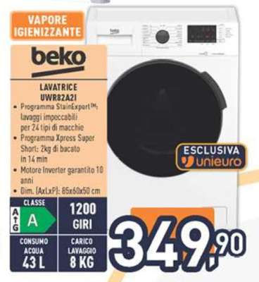 LAVATRICE UWR82A2I