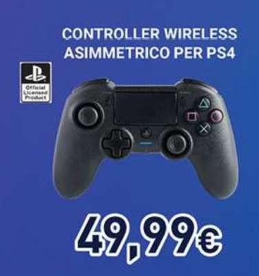 CONTROLLER WIRELESS ASIMMETRICO PER PS4
