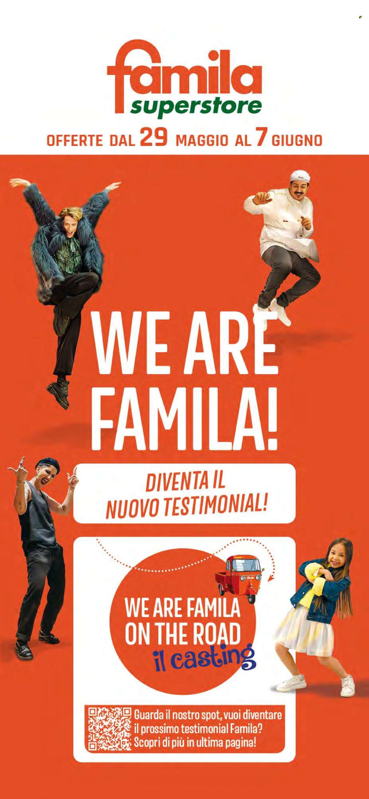 Volantino Famila - 29/5/2025 - 7/6/2025. Pagina 1