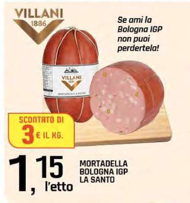 Mortadella Bologna IGP La Santo