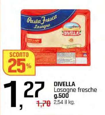 DIVELLA Lasagne fresche