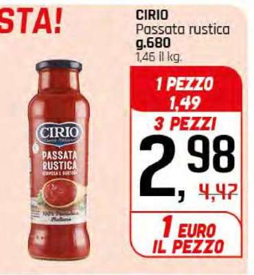 CIRIO PASSATA RUSTICA