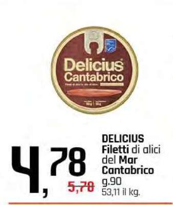 DELICIUS Filetti di alici del Mar Cantabrico