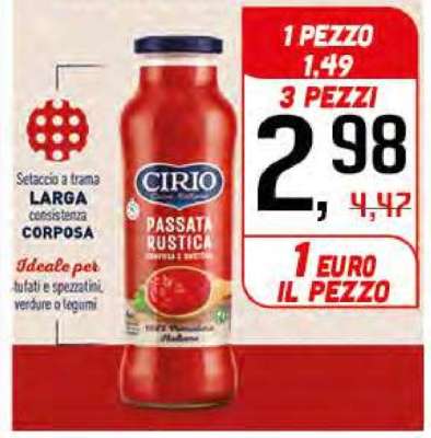 CIRIO PASSATA RUSTICA
