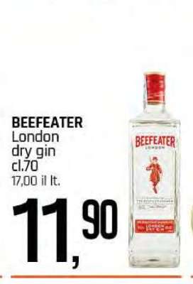 BEEFEATER London dry gin cl.70