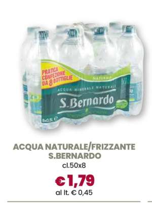 ACQUA NATURALE/FRIZZANTE S.BERNARDO
