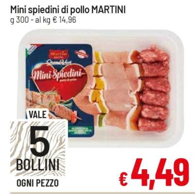 Mini spiedini di pollo MARTINI