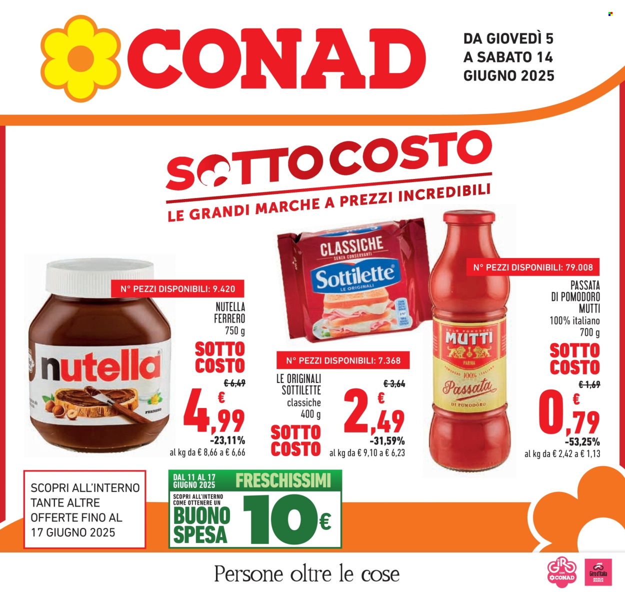 Volantino Conad - 5/6/2025 - 14/6/2025. Pagina 1