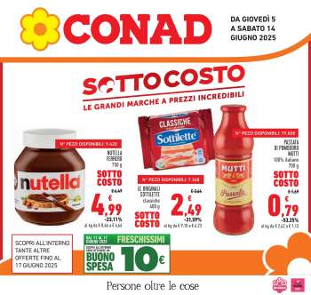 Volantino Conad - 5/6/2025 - 14/6/2025.