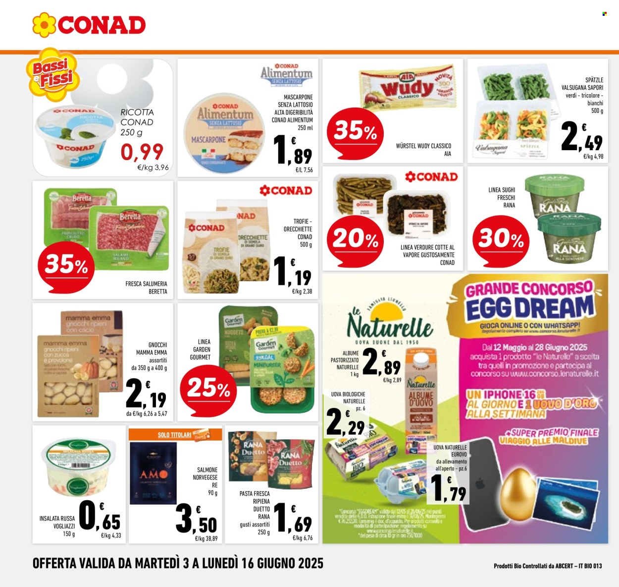 Volantino Conad - 3/6/2025 - 16/6/2025. Pagina 16