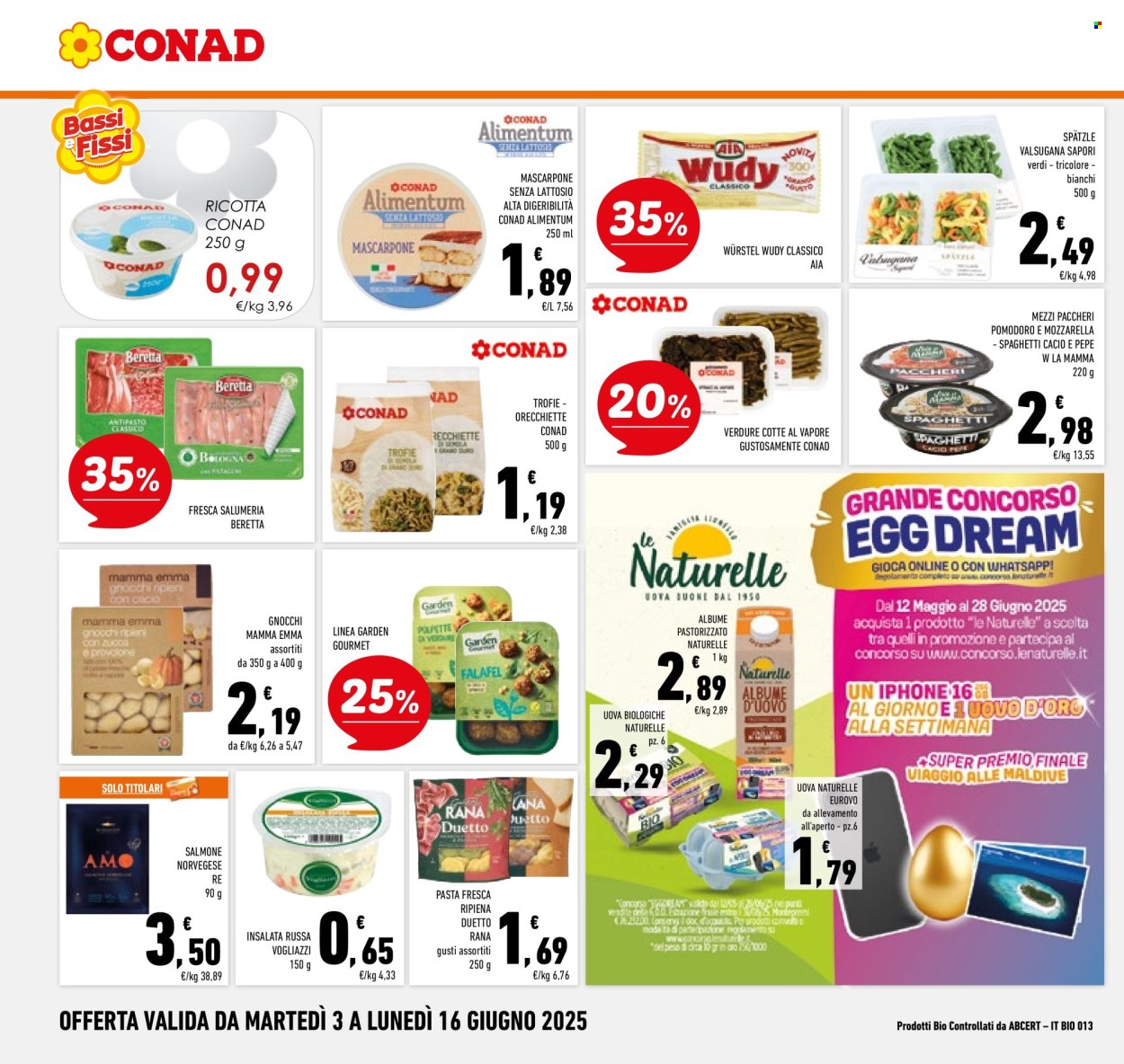 Volantino Conad - 3/6/2025 - 16/6/2025. Pagina 16