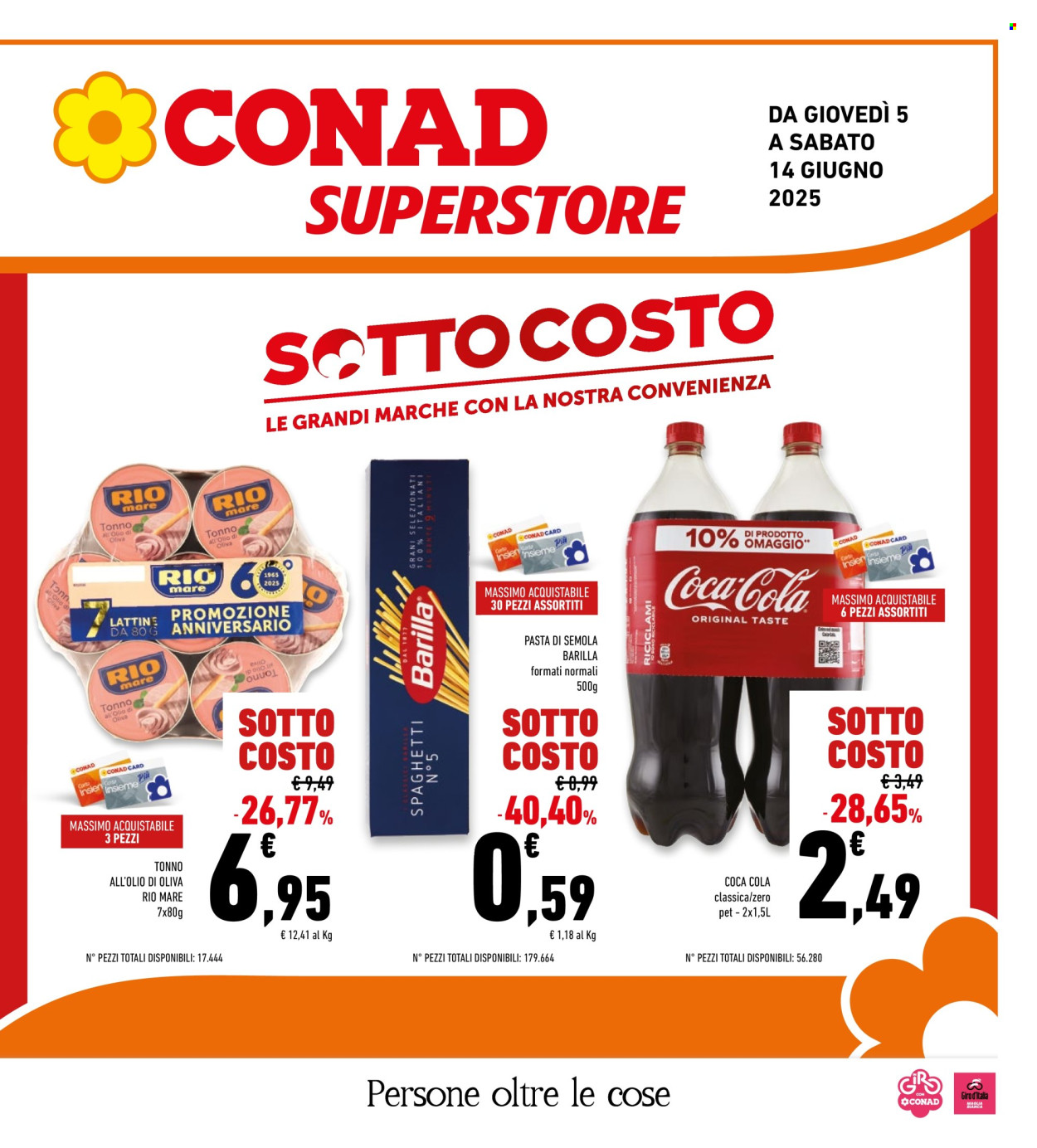 Volantino Conad Superstore - 5/6/2025 - 14/6/2025. Pagina 1