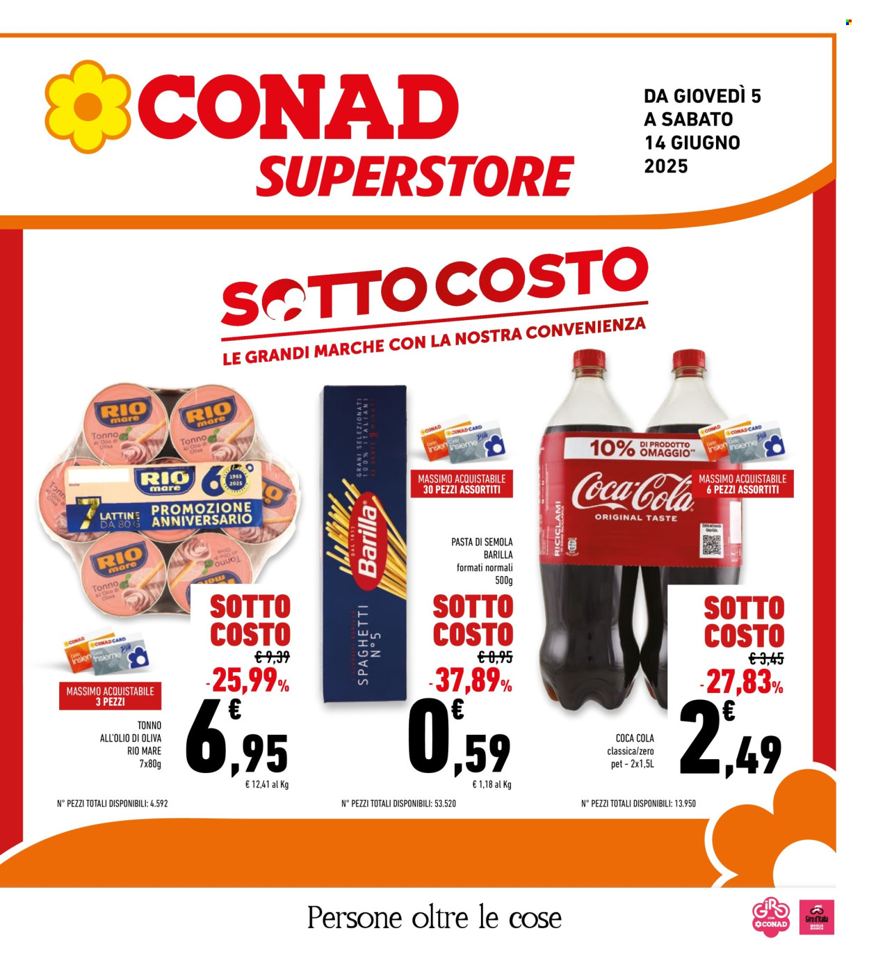 Volantino Conad Superstore - 5/6/2025 - 14/6/2025. Pagina 1
