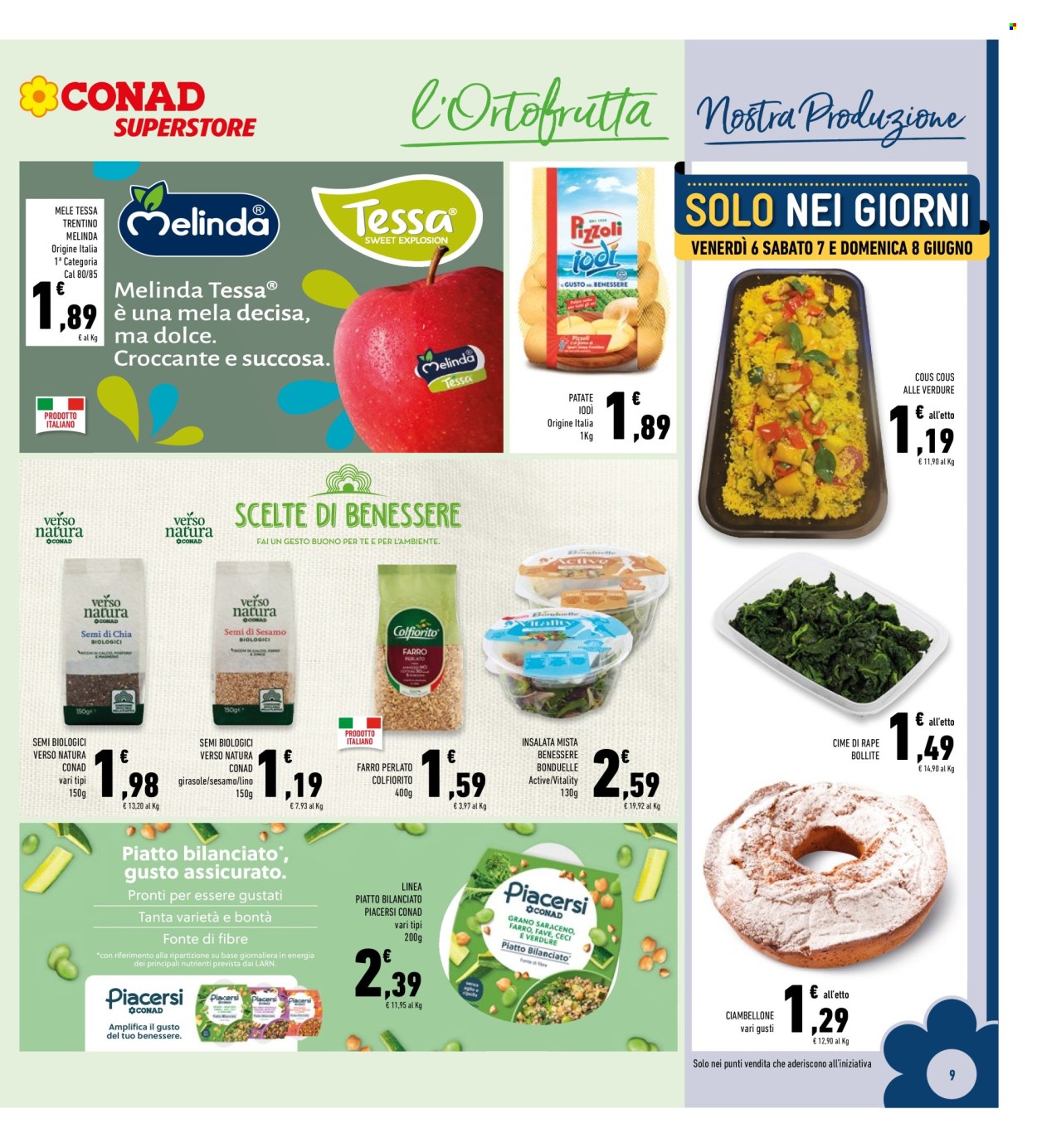 Volantino Conad Superstore - 5/6/2025 - 14/6/2025. Pagina 9