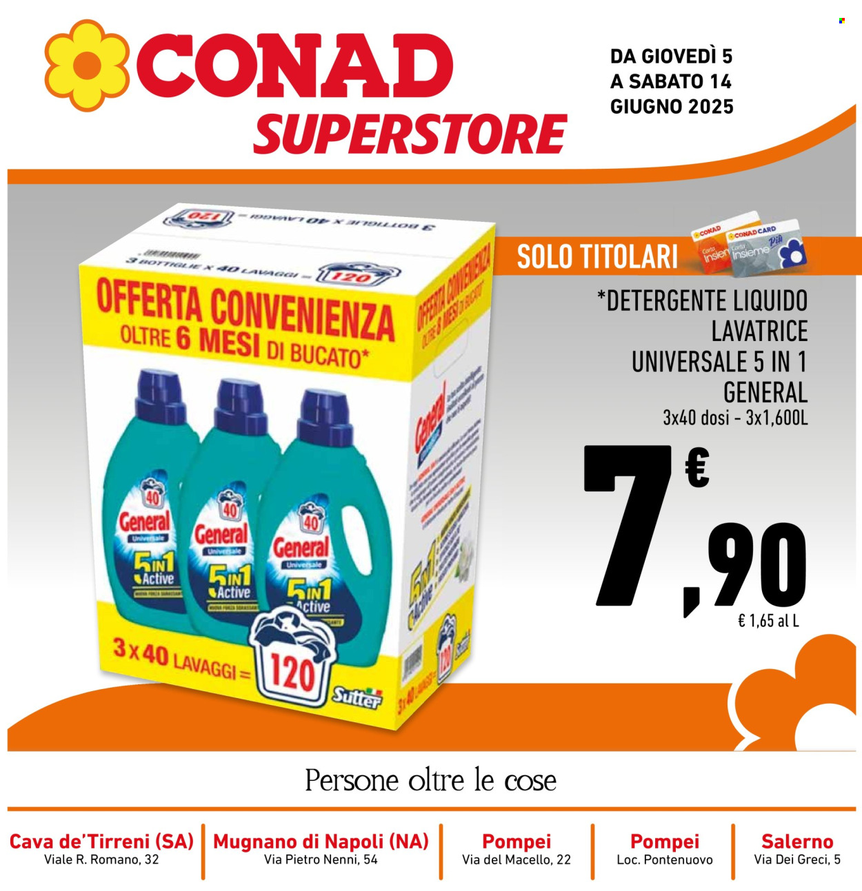Volantino Conad Superstore - 5/6/2025 - 14/6/2025. Pagina 1