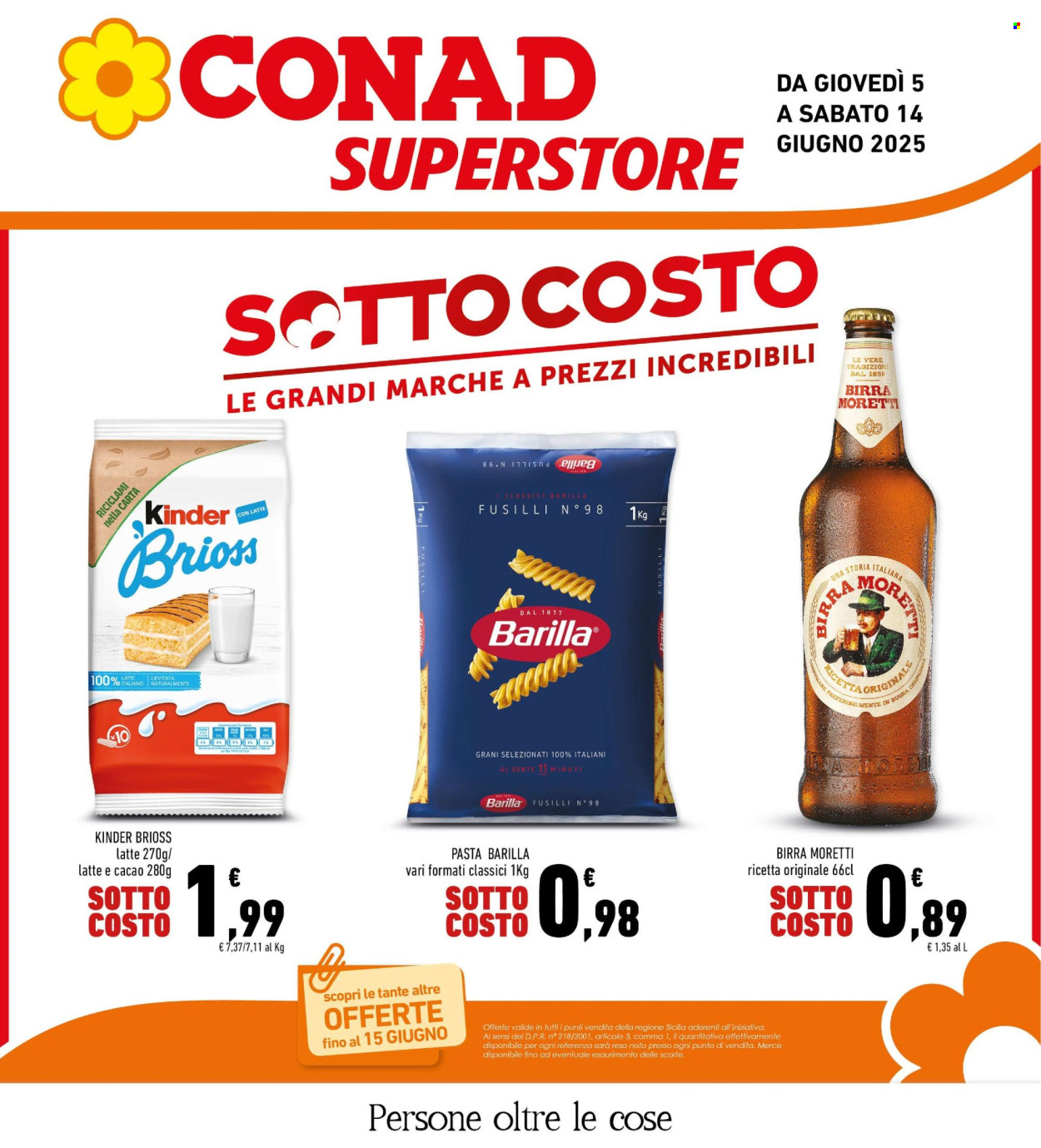 Volantino Conad Superstore - 5/6/2025 - 14/6/2025. Pagina 1