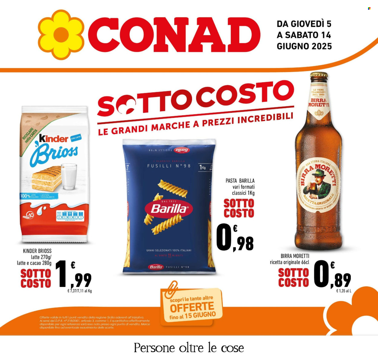 Volantino Conad - 5/6/2025 - 14/6/2025. Pagina 1
