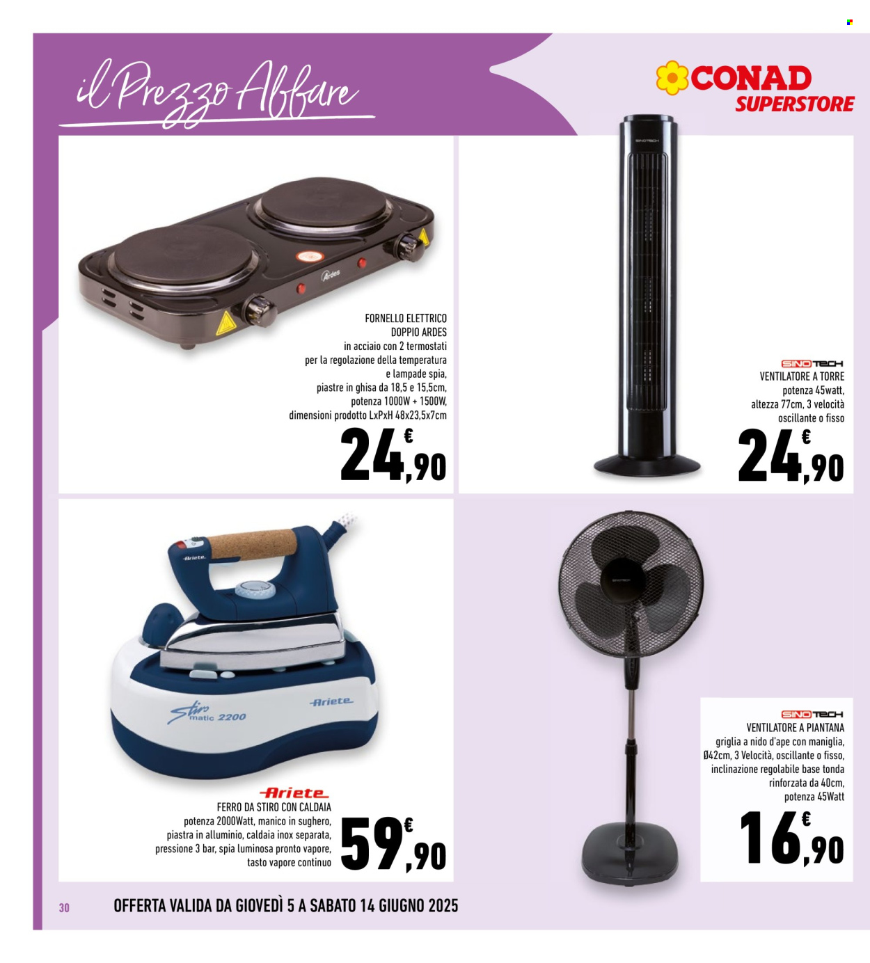Volantino Conad Superstore - 5/6/2025 - 14/6/2025. Pagina 30