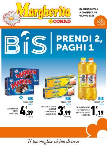 Volantino Margherita Conad - 4/6/2025 - 15/6/2025.