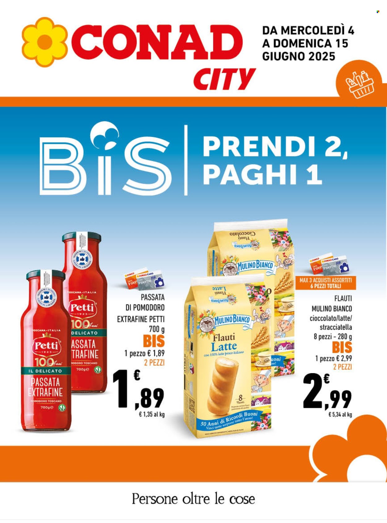 Volantino Conad City - 4/6/2025 - 15/6/2025. Pagina 1