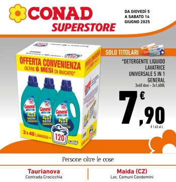 Volantino Conad Superstore - 5/6/2025 - 14/6/2025.