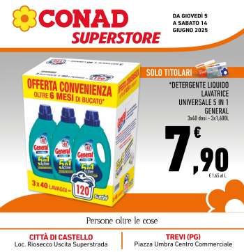 Volantino Conad Superstore - 5/6/2025 - 14/6/2025.