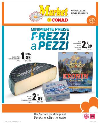 Volantino Market Conad - 3/6/2025 - 16/6/2025.