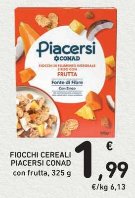 FIOCCHI CEREALI PIACERSI CONAD