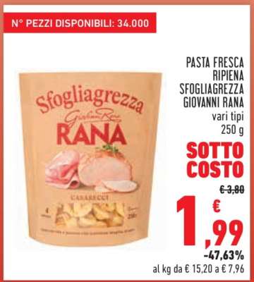 PASTA FRESCA RIPIENA SFOGLIAGREZZA GIOVANNI RANA