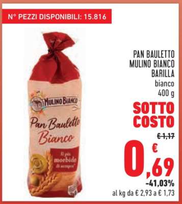 PAN BAULETTO MULINO BIANCO BARILLA