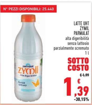 LATTE UHT ZYMIL PARMALAT