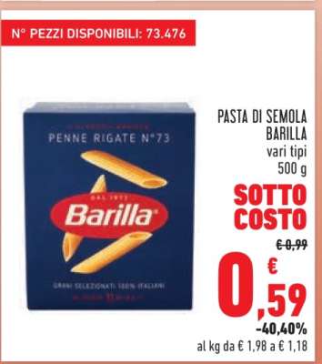PASTA DI SEMOLA BARILLA