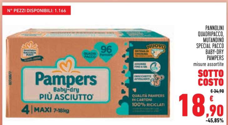 Pampers Baby-dry Più Asciutto