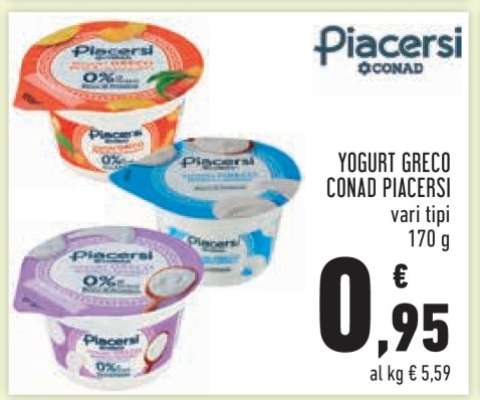 Yogurt Greco Conad Piacersi