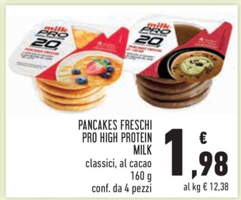 PANCAKES FRESCHI PRO HIGH PROTEIN MILK