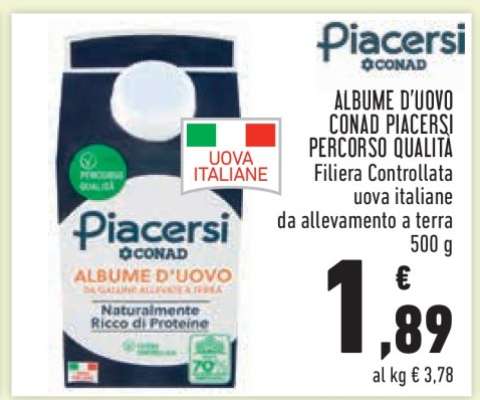 ALBUME D'UOVO CONAD PIACERSI PERCORSO QUALITÀ