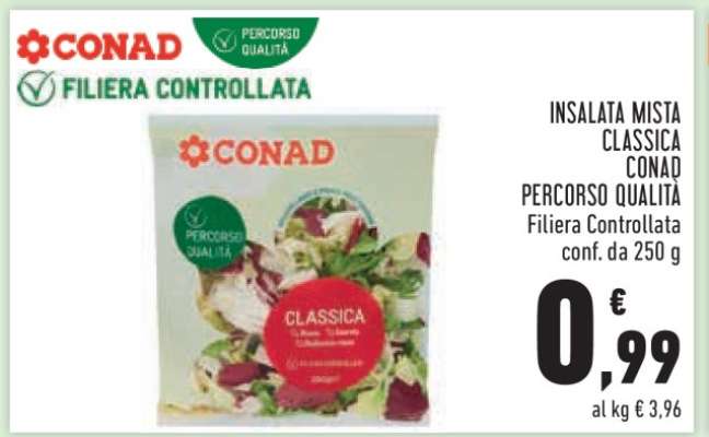 Insalata Mista Classica Conad Percorso Qualità