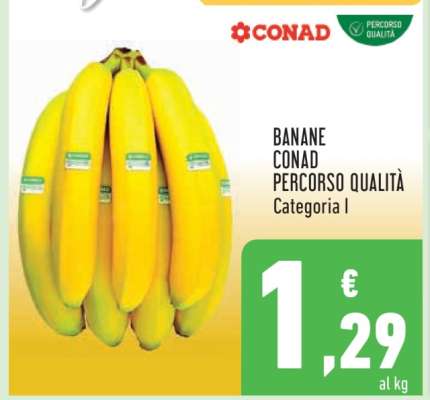Banane Conad Percorso Qualità