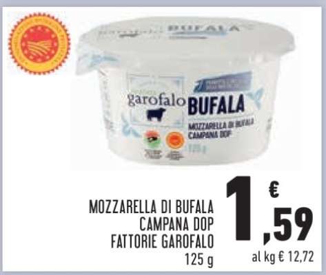 MOZZARELLA DI BUFALA CAMPANA DOP FATTORIE GAROFALO