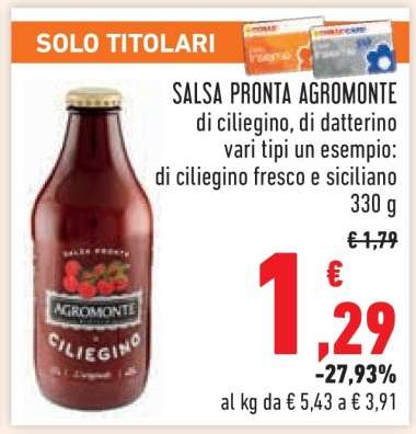 Salsa Pronta Agromonte