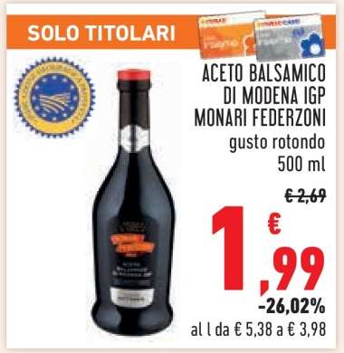 Aceto Balsamico di Modena IGP Monari Federzoni
