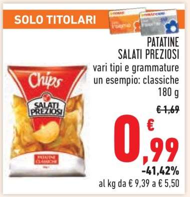 PATATINE SALATI PREZIOSI