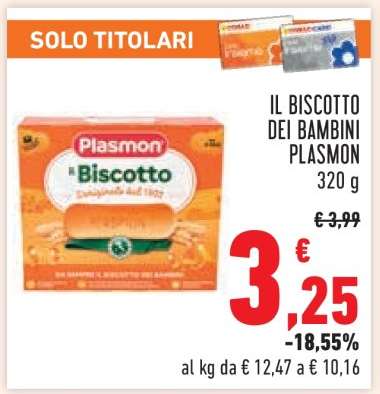 IL BISCOTTO DEI BAMBINI PLASMON
