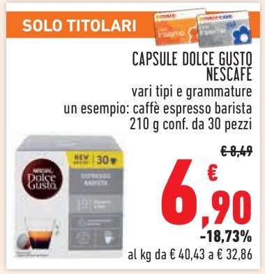 Capsule Dolce Gusto Nescafé