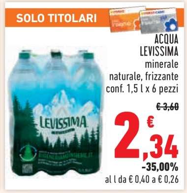 ACQUA LEVISSIMA