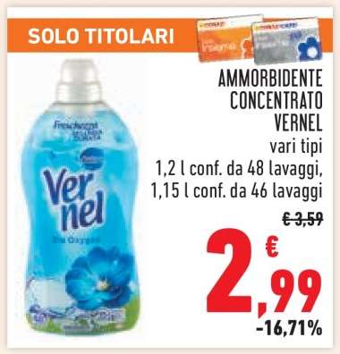 Ammorbidente Concentrato Vernel