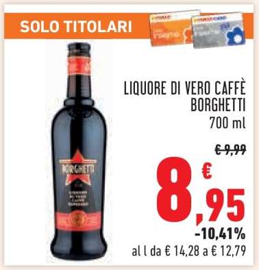 LIQUORE DI VERO CAFFÈ BORGHETTI